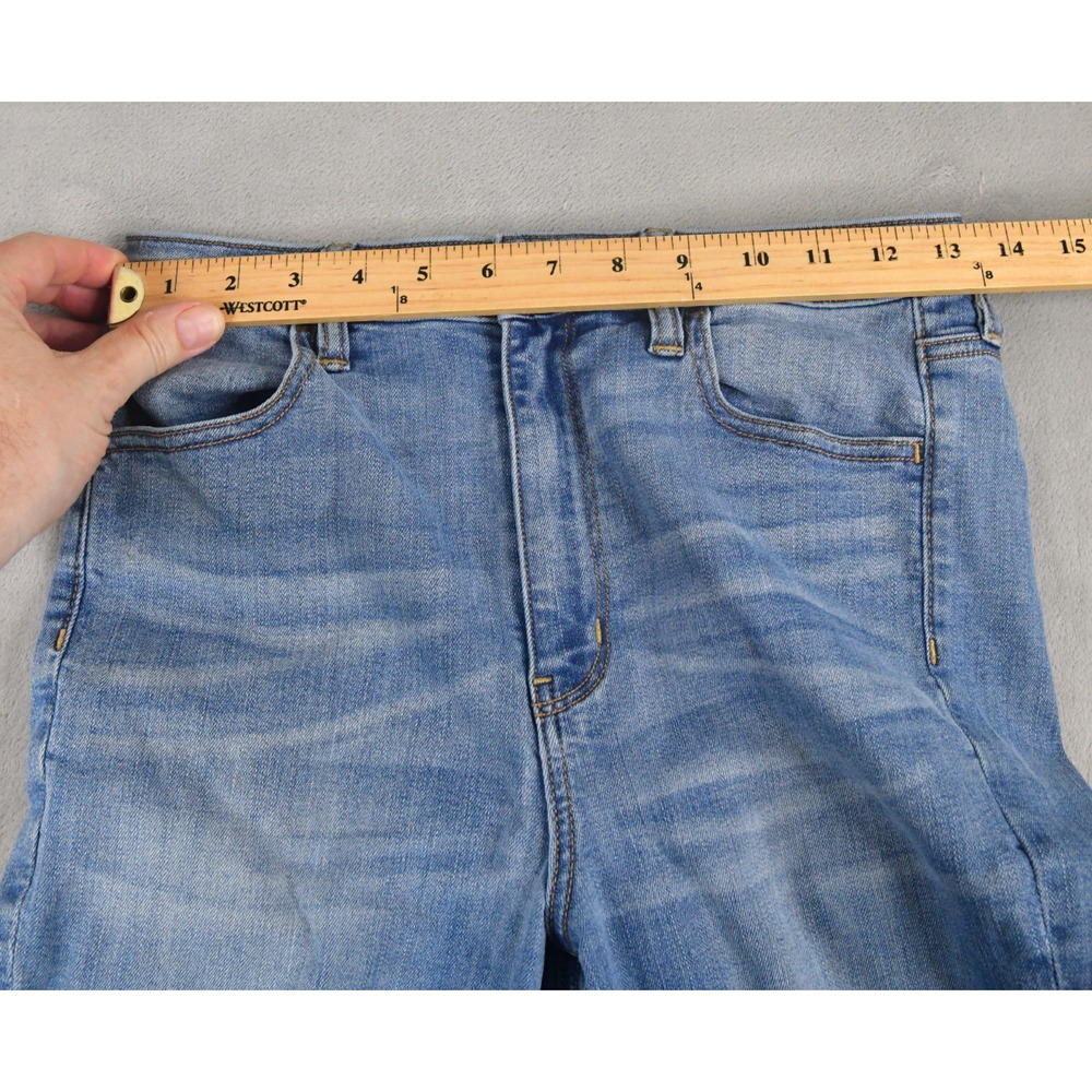 American Eagle Jeans Womens 8 (27x28) Super Hi-Rise Jegging Blue Denim - Picture 8 of 10